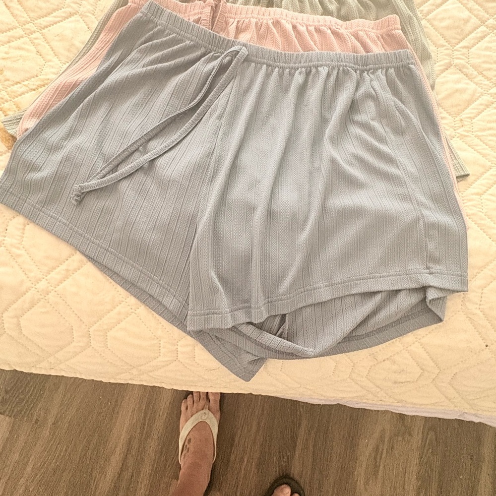 3 pairs of comfy lounge shorts